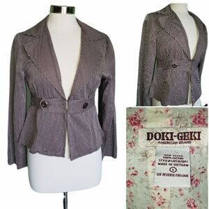 ❄DOKI-GEKI Striped Blazer